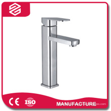 single handle stainless steel brushed basin faucet